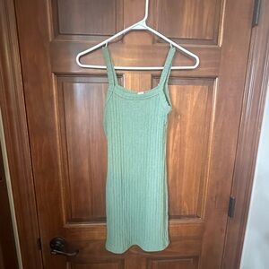 Billabong Sage Green Ribbed Dress
